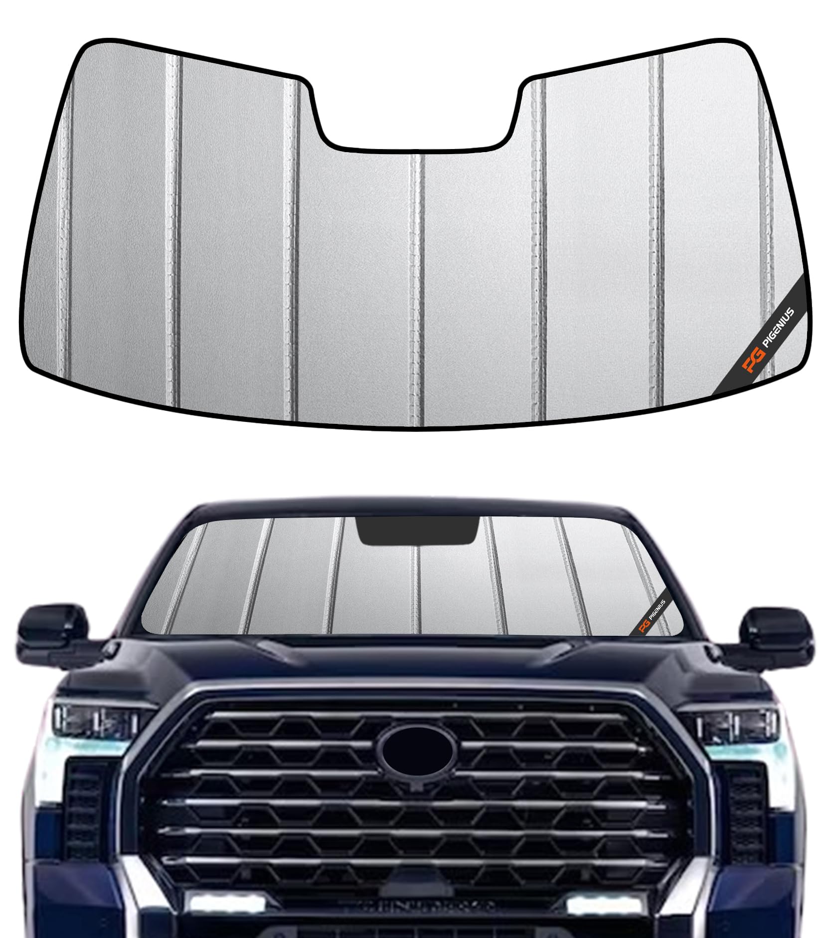 Amazon.com: Pigenius Windshield Sun Shade for Toyota Tundra 2022